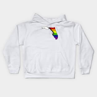 Progress pride flag - Florida Kids Hoodie